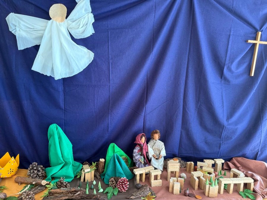 Weg zur Krippe ist aufgebaut