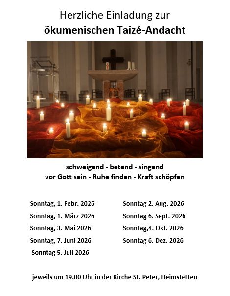 Taizé Andachten 2026