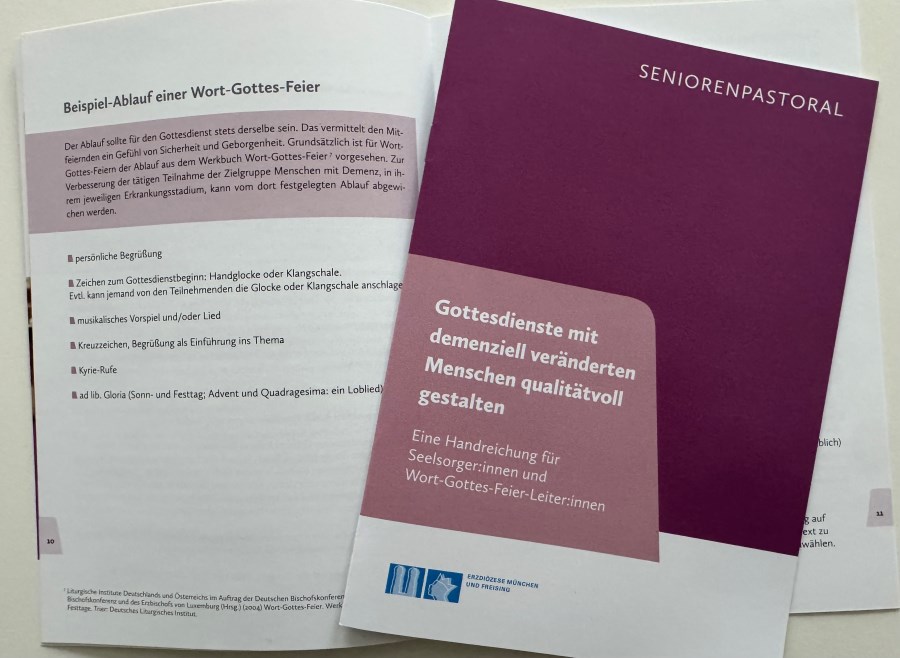 Handreichung Gottesdienste mit demenziell veränderten Menschen