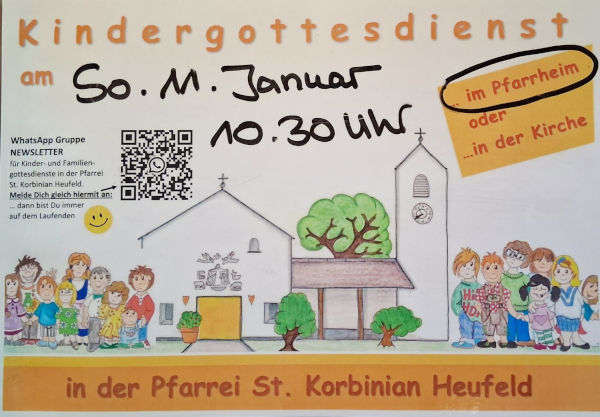 Kindergottesdienst am 11.1.26 in Heufeld