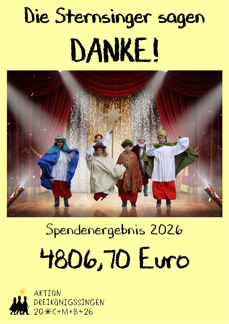 Sternsinger Spendenergebnis 2026