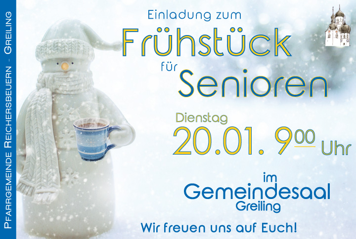 Einladung zum Frühstück für Senioren