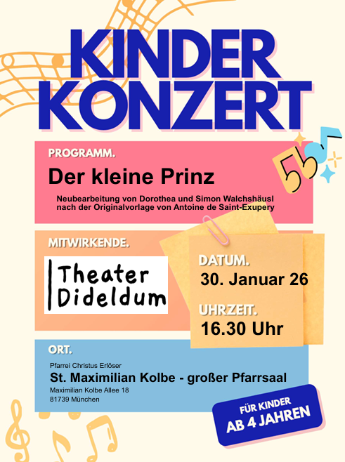 Plakat zum Kinderkonzert