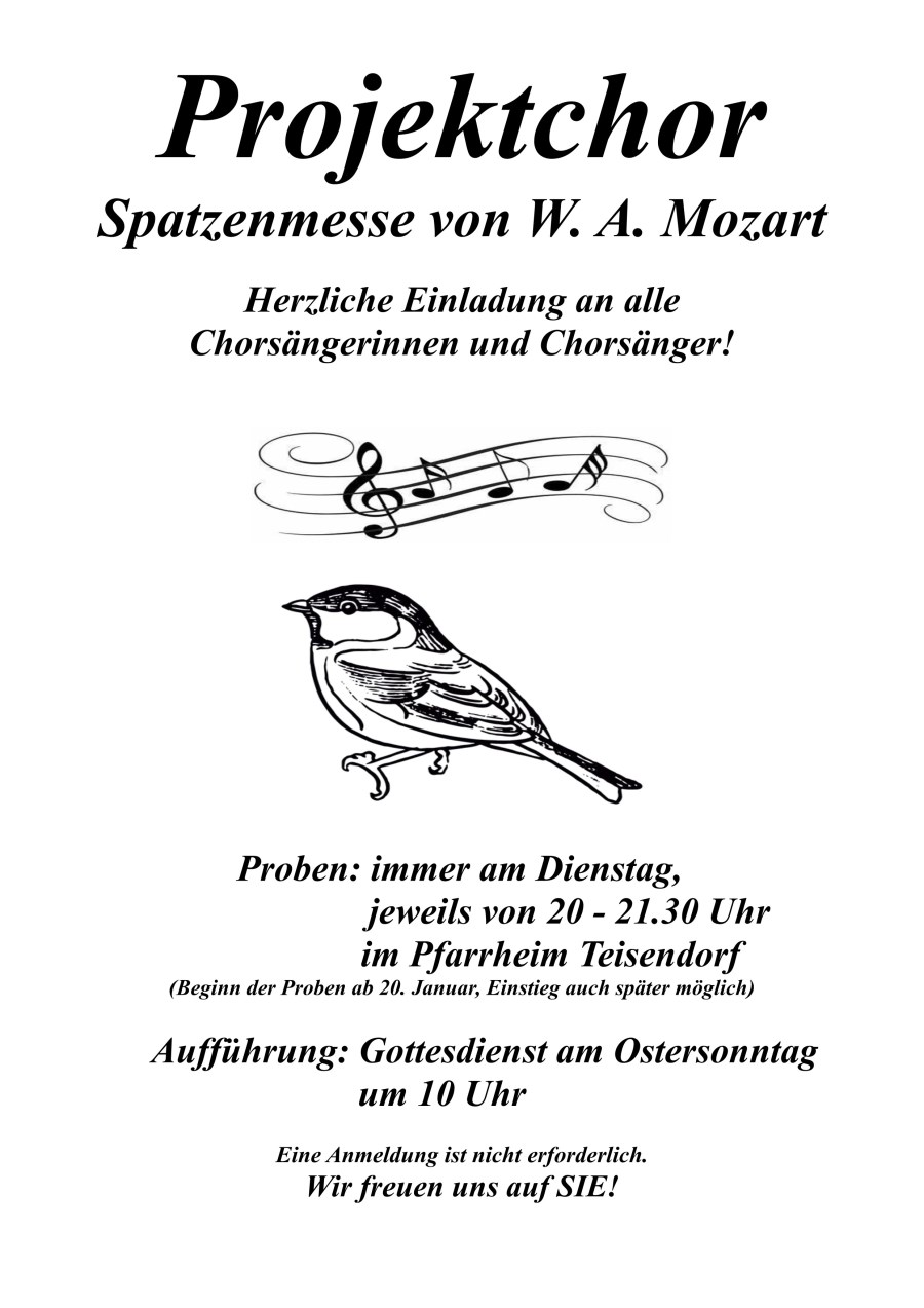 Projektchor Spatzenmesse