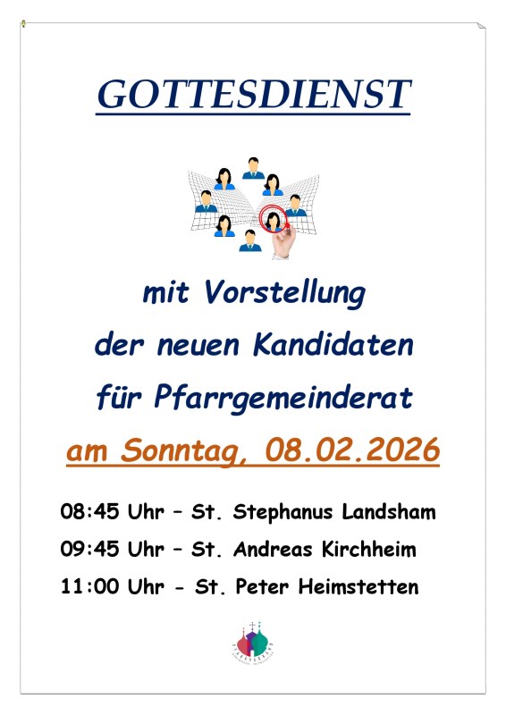 Gottesdienst mit Vorstellung der PGR-Kandidaten 2026