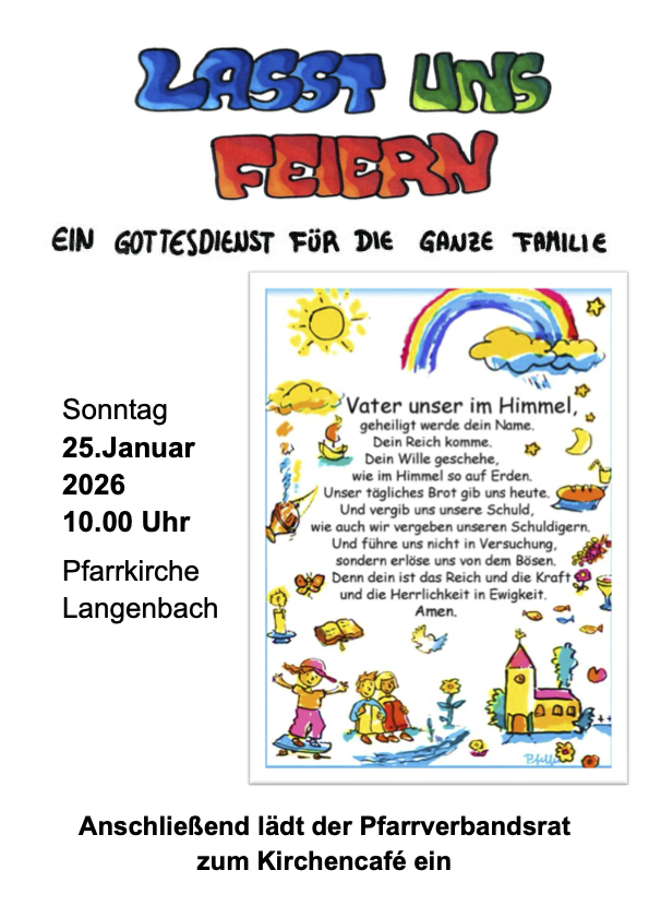 Plakat Vater unser Fam.Go. 2026