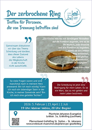 Plakat zum Zerbrochenen Ring