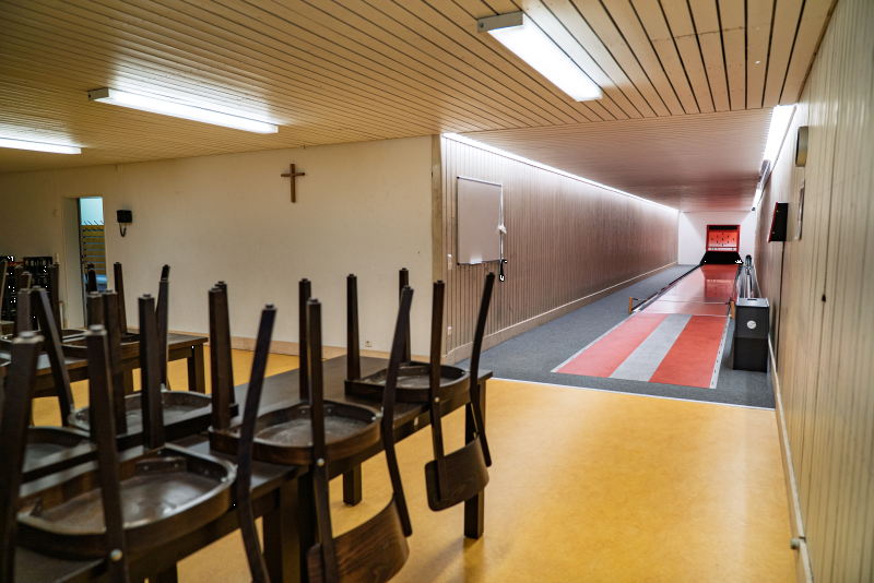 Kegelbahn im Pfarrzentrum St. Hildegard