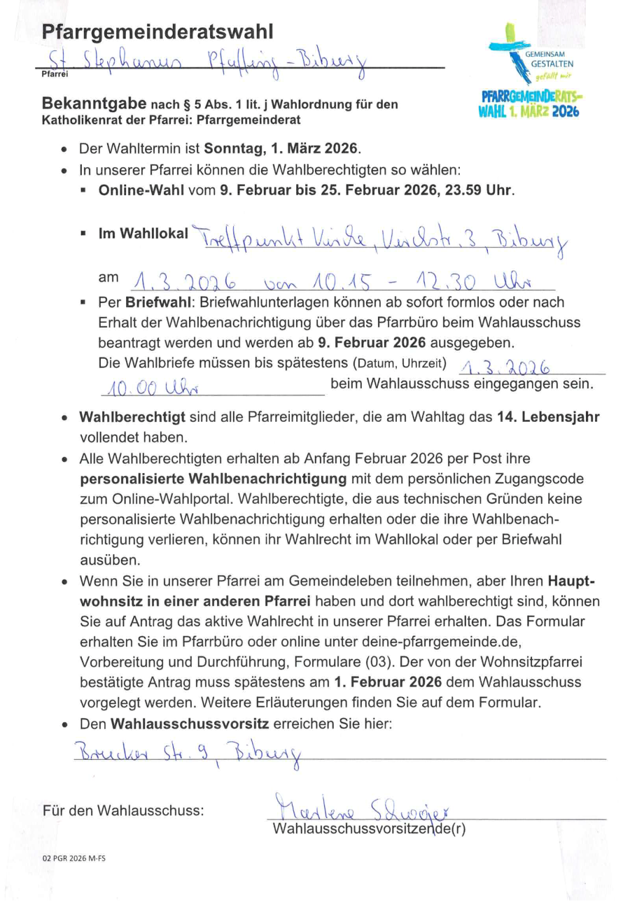 PGR - Wahl Pfaffing - Biburg