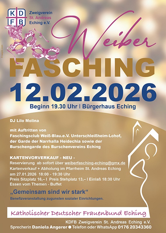 KDFB Eching_Fasching_Plakat_2026