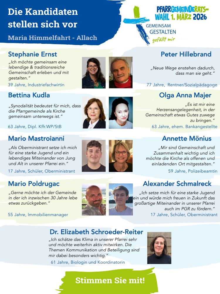 PGR KandidatInnen in Maria Himmelfahrt Allach