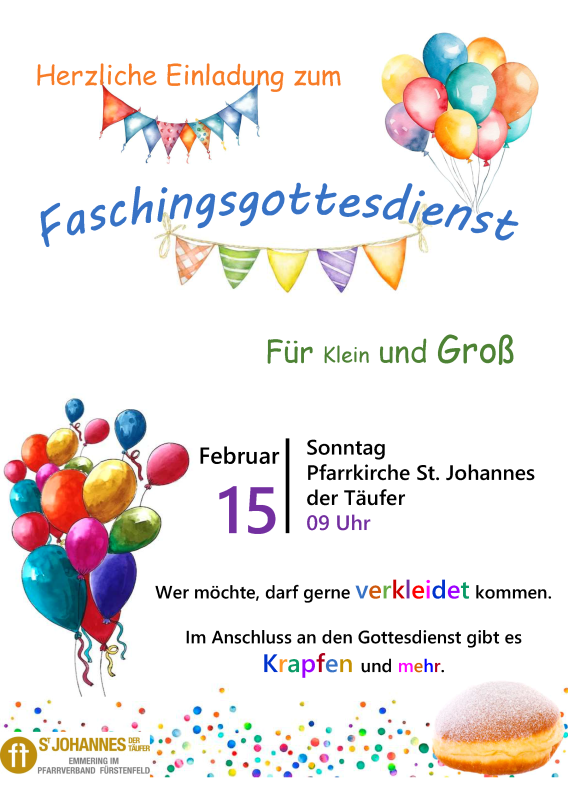 Faschingsgottesdienst Emmering