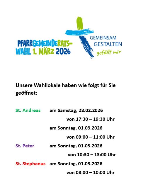 Pfarrgemeinderatswahl 2026