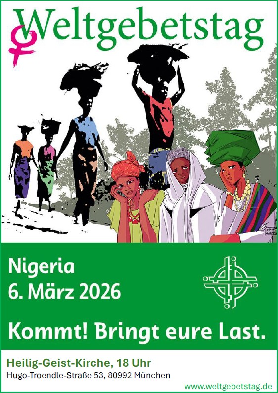 Weltgebetstag 2026 offizielles Plakat - angepasst für Heilig-Geist