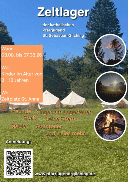 Flyer PJ Zeltlager 2026