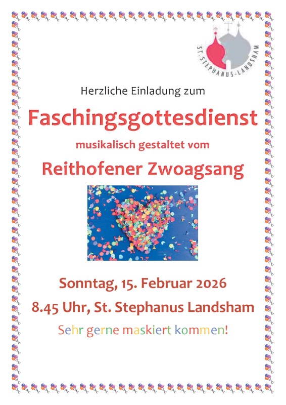 Faschingsgottesdienst Plakat 2026-02-15_neu