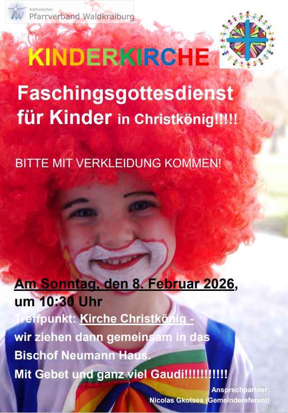 Faschingsgottesdienst 2026 Christkönig