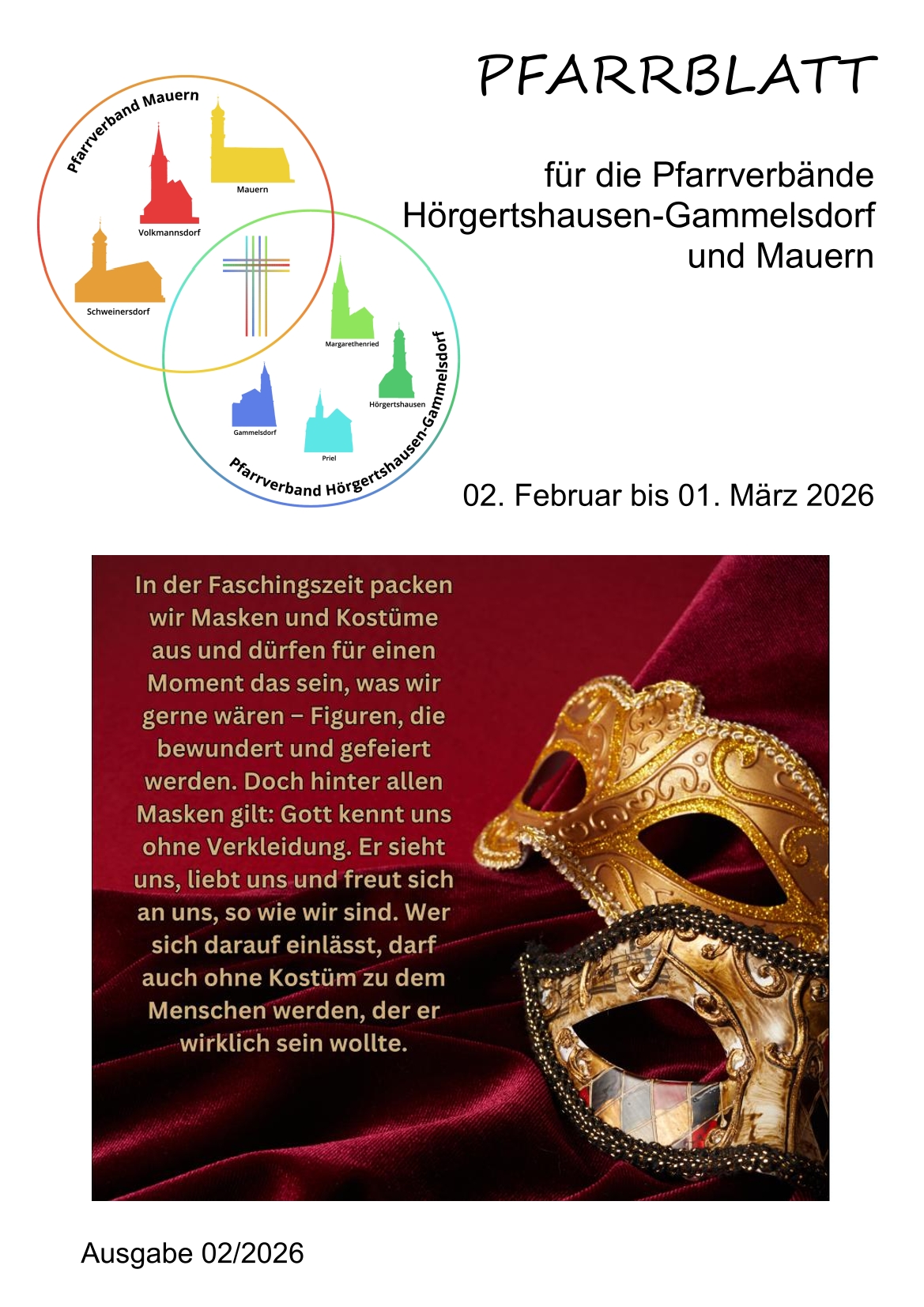 Pfarrblatt für die Pfarrverbände Hörgertshausen-Gammelsdorf und Mauern 02.Februar bis 01.März 2026 Seite 01