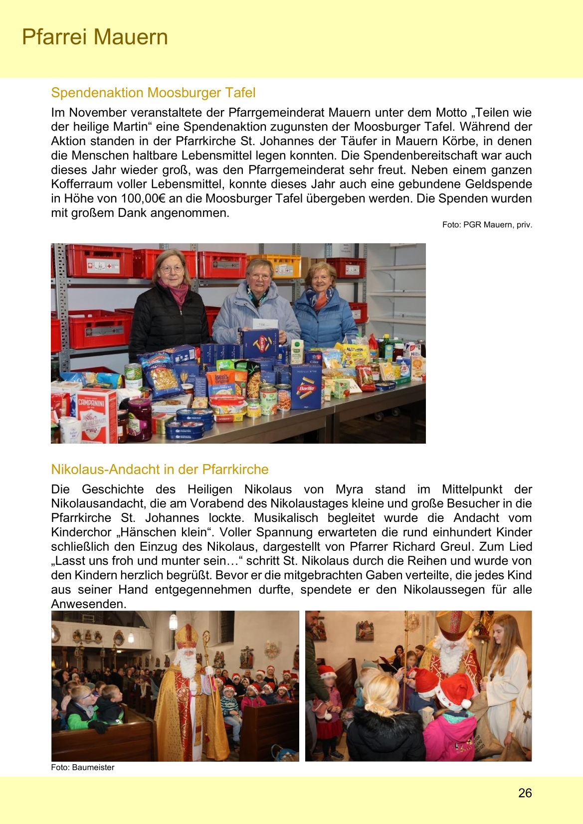 Pfarrblatt für die Pfarrverbände Hörgertshausen-Gammelsdorf und Mauern 02.Februar bis 01.März 2026 Seite 26
