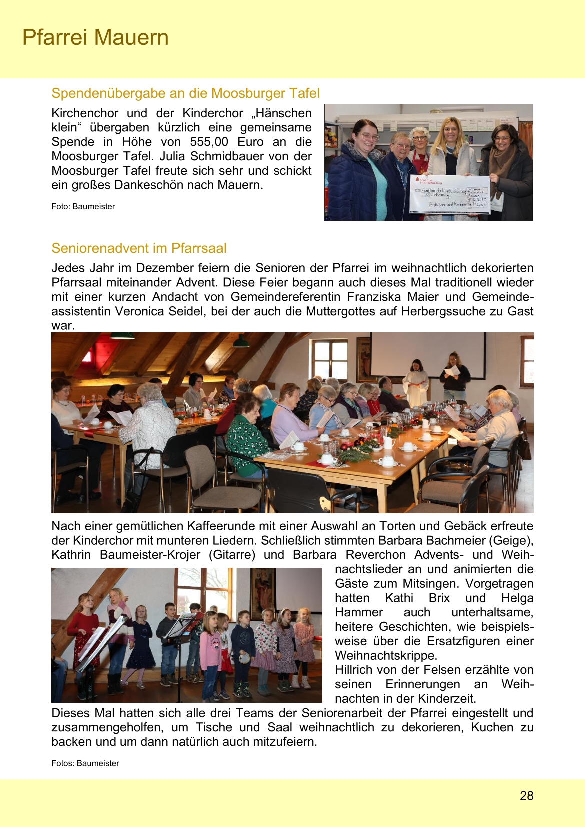 Pfarrblatt für die Pfarrverbände Hörgertshausen-Gammelsdorf und Mauern 02.Februar bis 01.März 2026 Seite 28