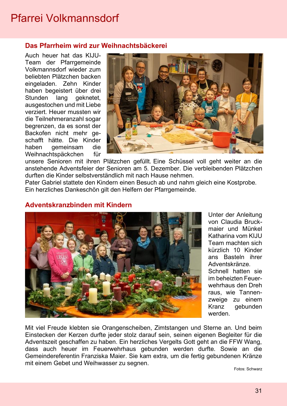 Pfarrblatt für die Pfarrverbände Hörgertshausen-Gammelsdorf und Mauern 02.Februar bis 01.März 2026 Seite 31