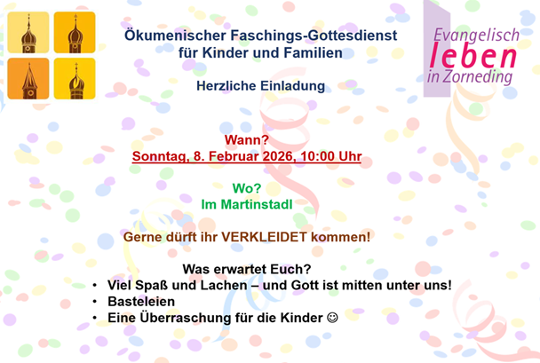Fasching 2026 Gottesdienst