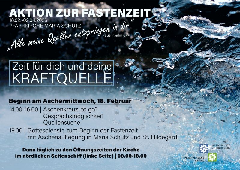 Wasserwellen und Tropfen, Text nebenstehend