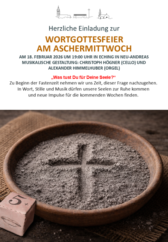 Aschermittwoch Plakat Eching
