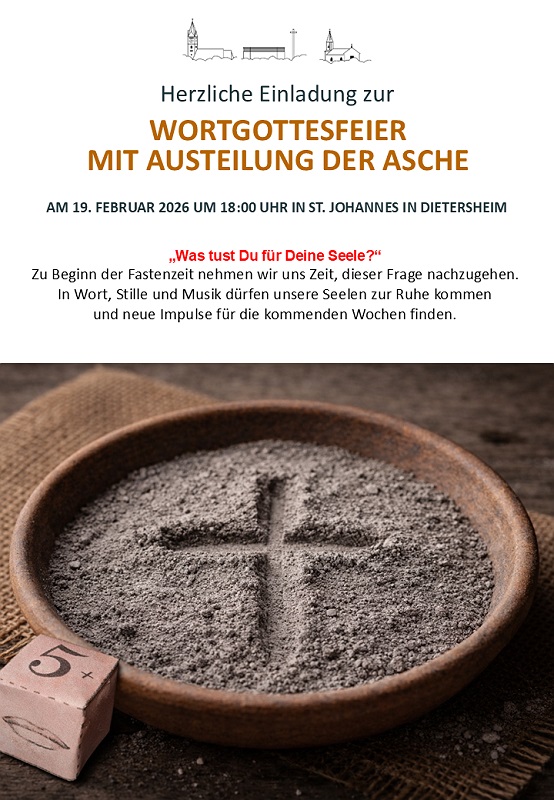 Aschermittwoch Dietersheim Plakat
