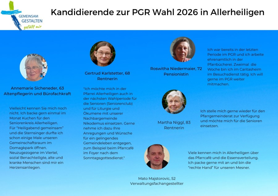 Kandidaten zur PGR-Wahl Allerheiligen