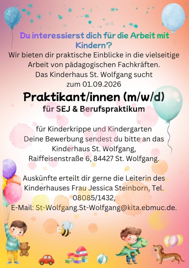 Inserat Praktikanten