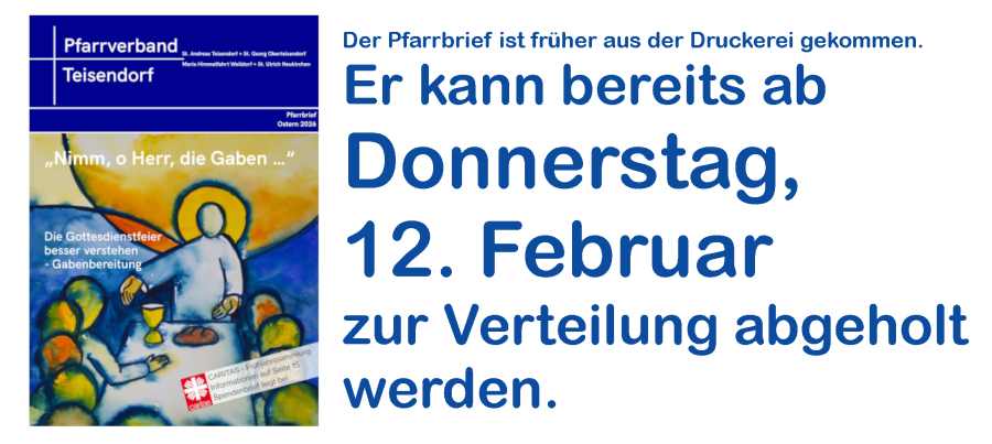 Pfarrbrief zur Verteilung bereit