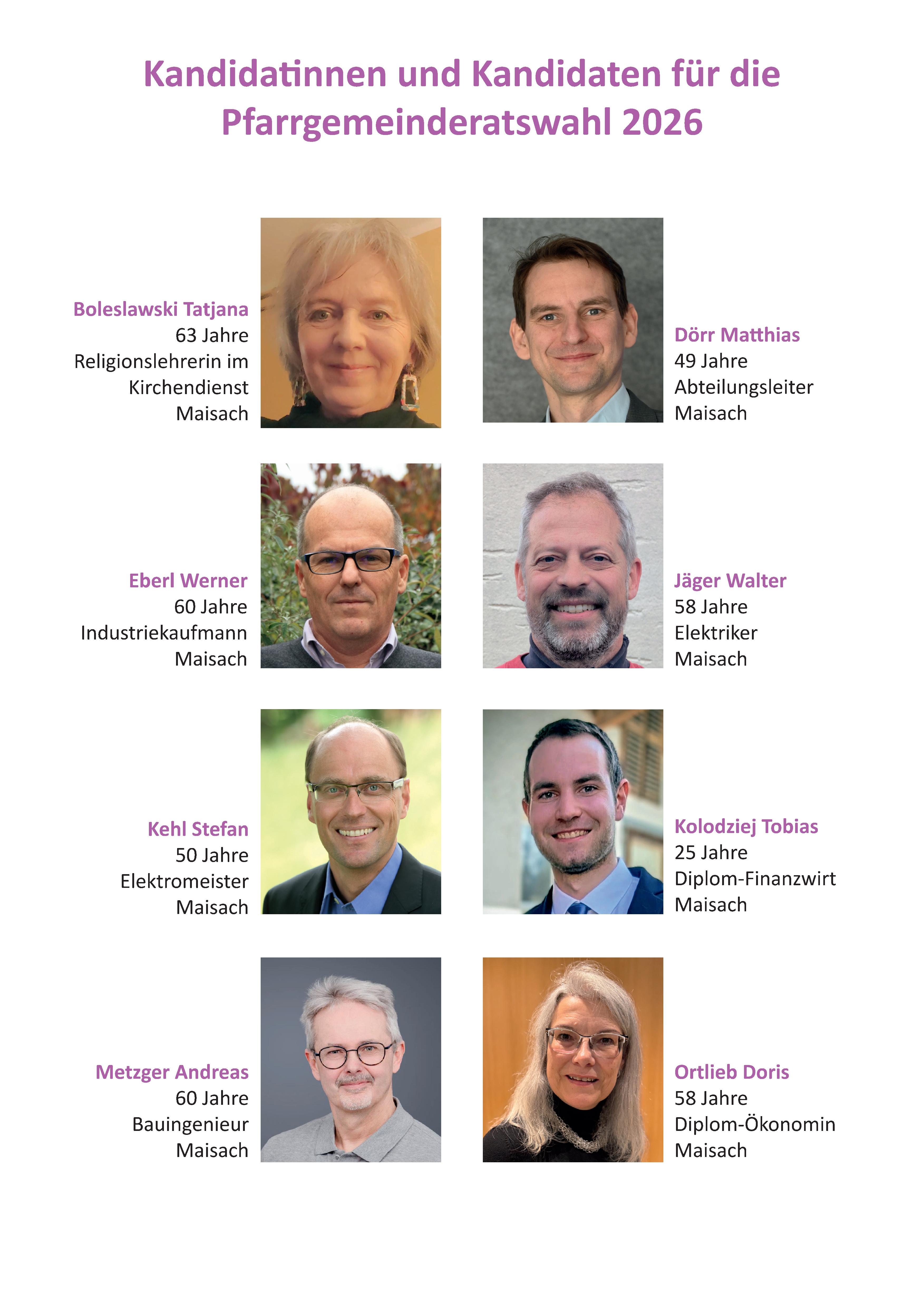 Kandidatenaushang Maisach