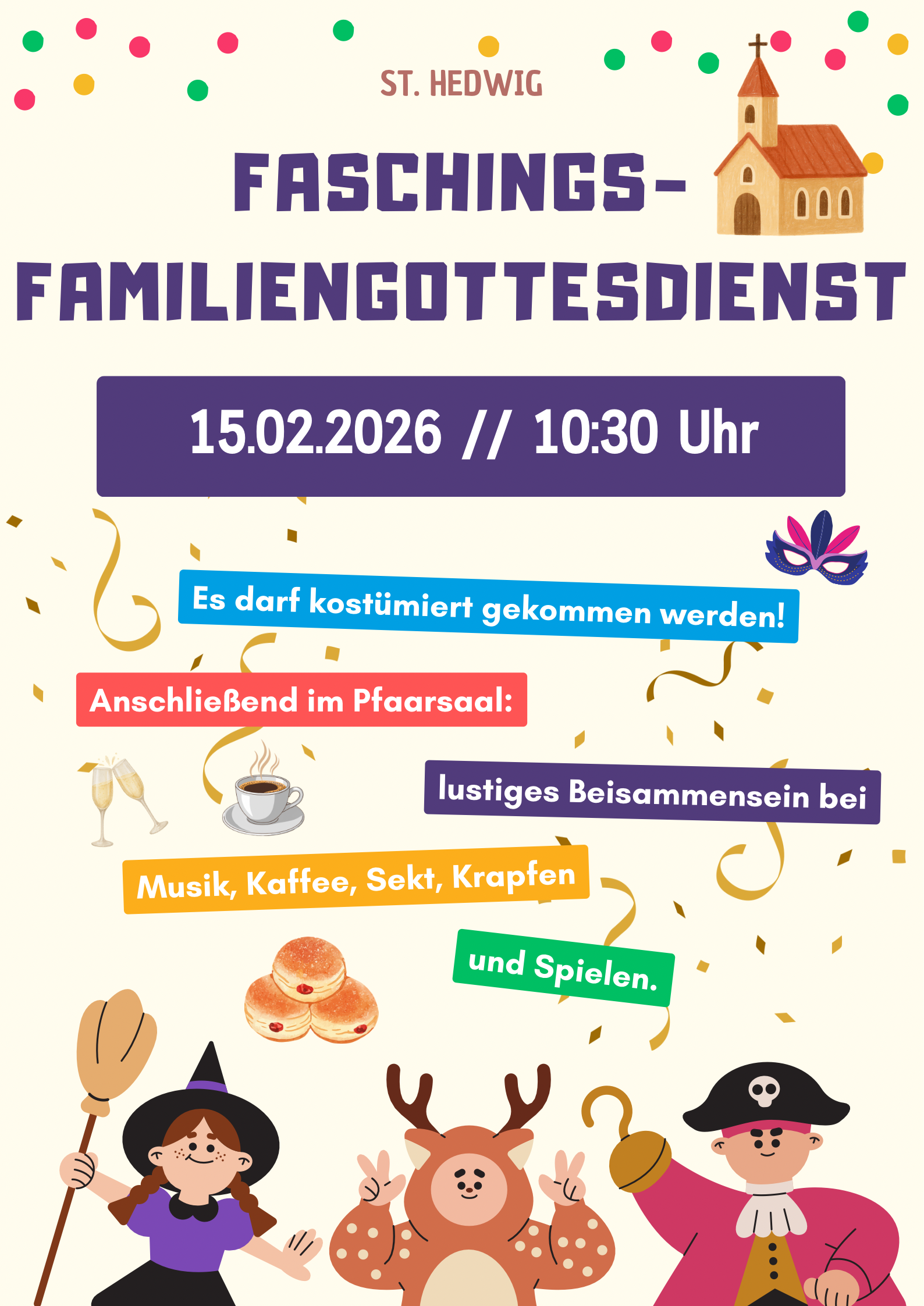 Familiengottesdienst zum Faschingssonntag