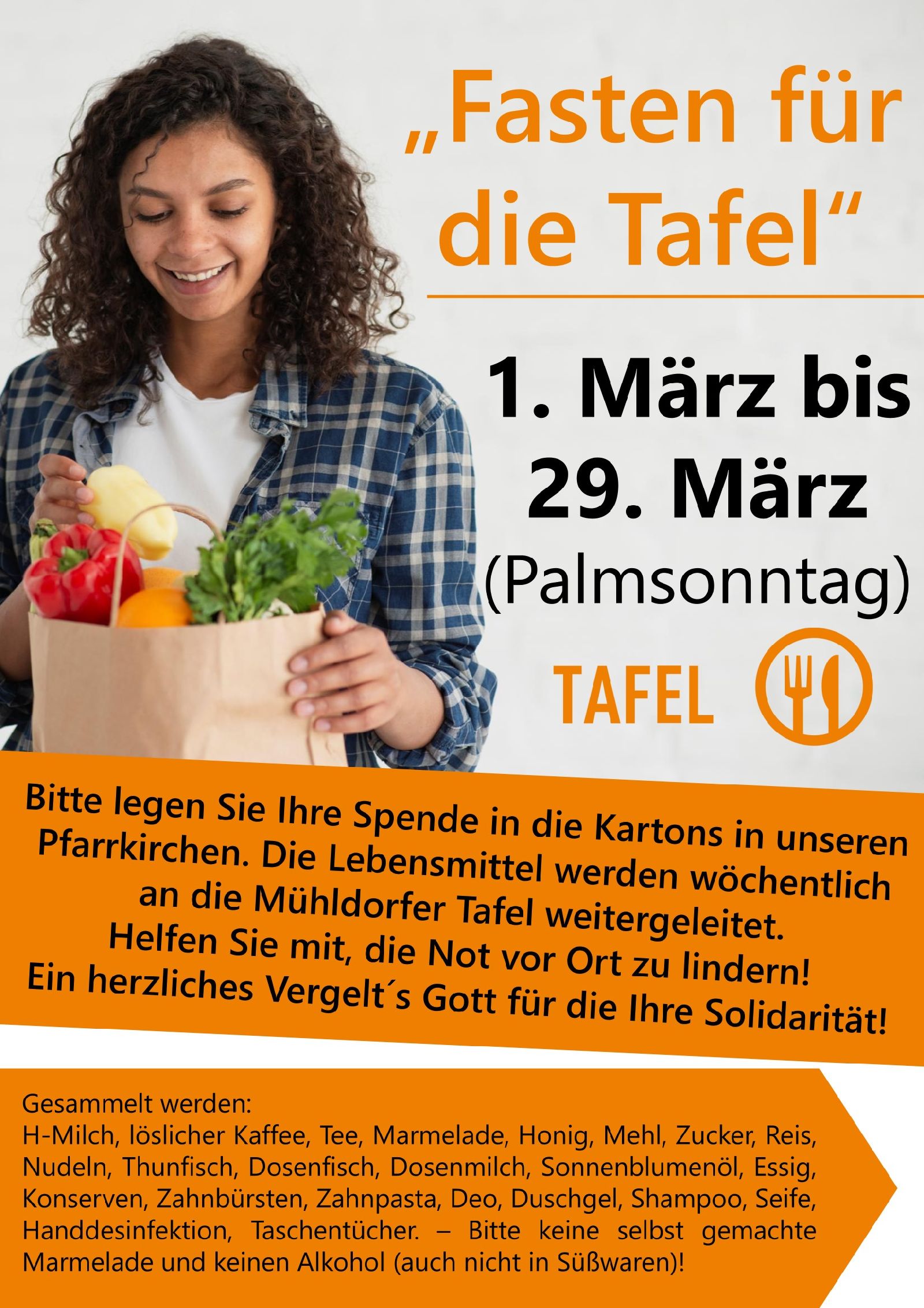 Fasten für die Tafel vom 01. bis 29. März 2026