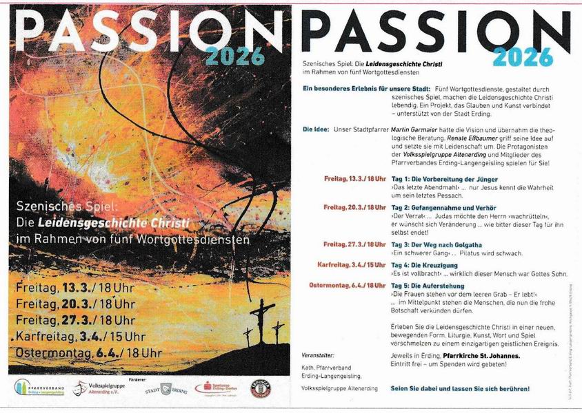 Passion 2026 in St. Johannes Erding