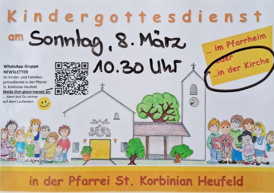 Einladung zum Kindergottesdienst