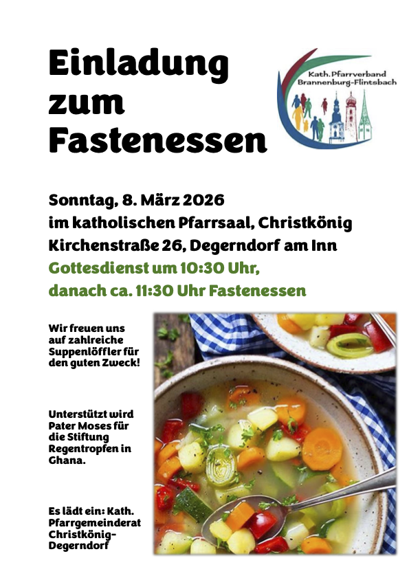 Einladung zum Fastenessen 2026