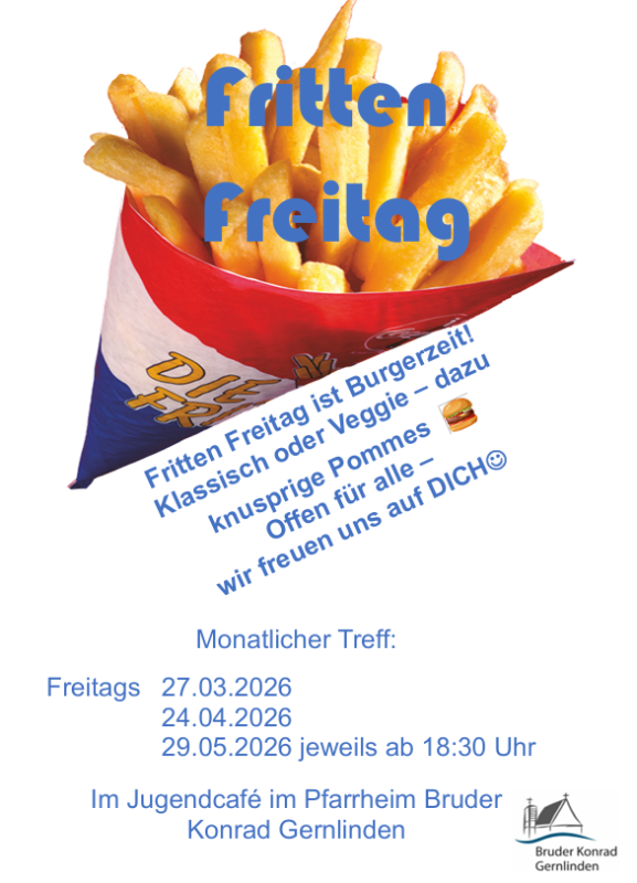 Frittenfreitag in der Pfarrei Bruder Konrad Gernlinden