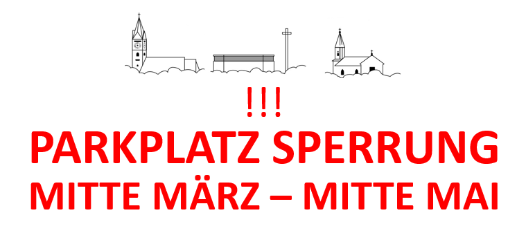 Plakat Parkplatz Sperrung_Slider