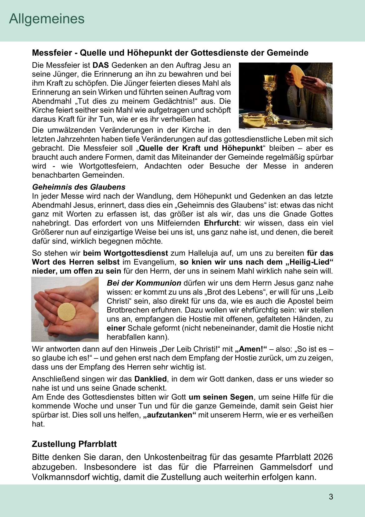 Pfarrblatt für die Pfarrverbände Hörgertshausen-Gammelsdorf und Mauern 02.März bis 06.April 2026 Seite 03