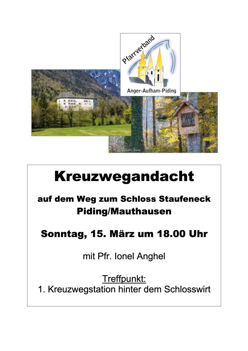 Kreuzwegandacht Schloß Staufeneck 2026