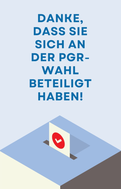 Wahl-Dank-Plakat
