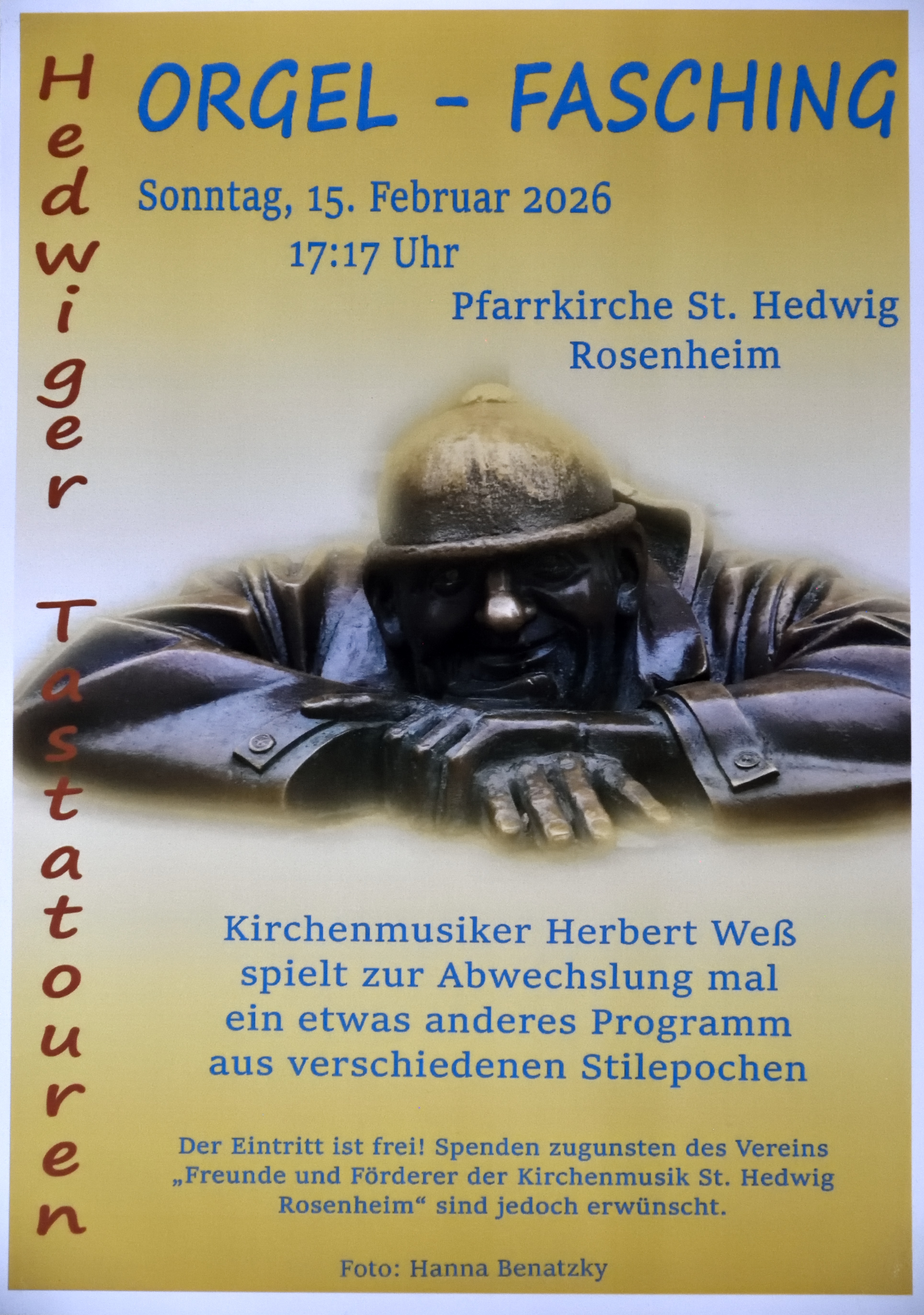 Plakat Orgelfasching 2026