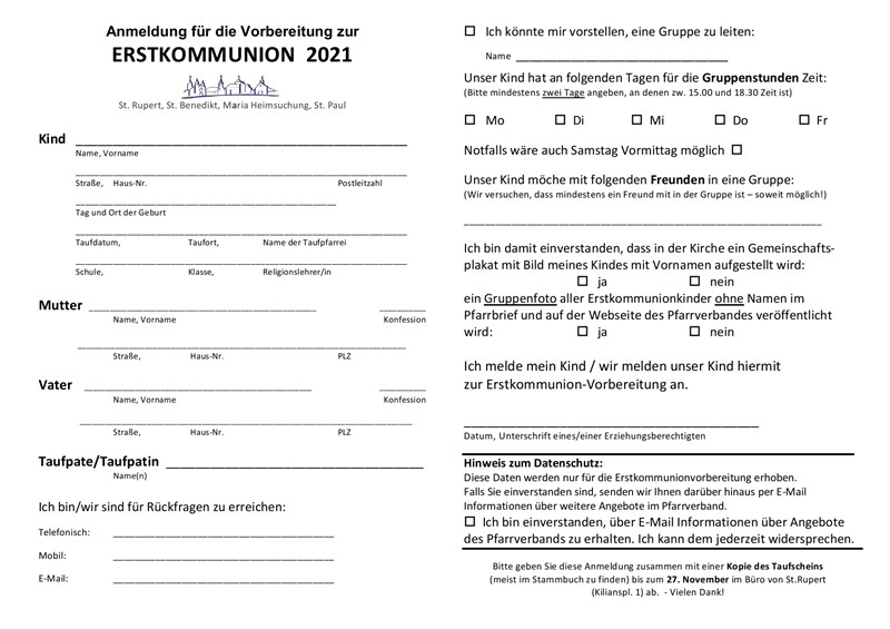 Erstkommunion