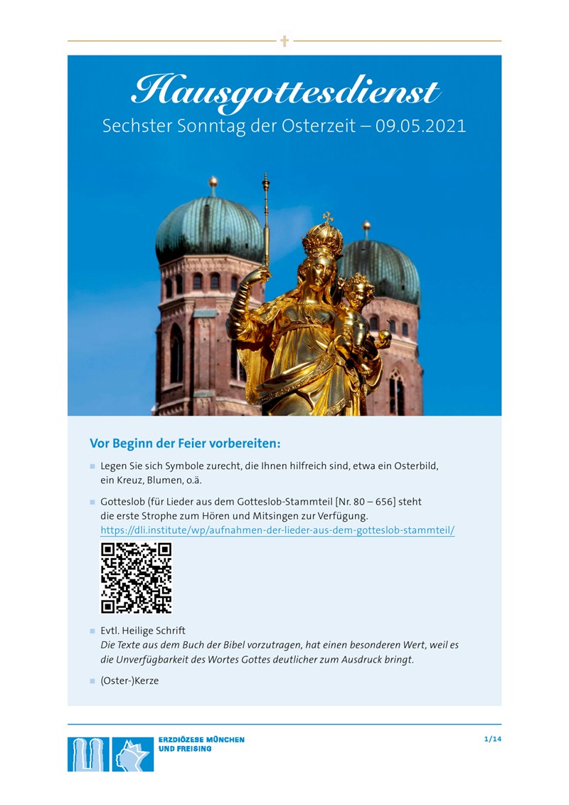 gebot der liebe und geist gottes sonntag 6 ostersonntag